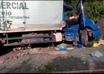 ACIDENTE. Motorista perde controle de caminhão em cima de uma serra na cidade de José de Freitas. Confira Vídeo.