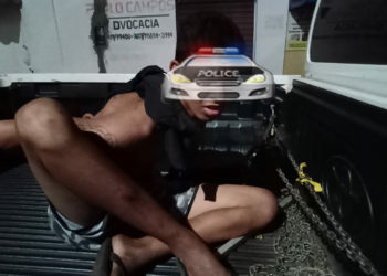 ROTAM APREENDE SUSPEITO DE ARROMBAR COMÉRCIO EM JOSÉ DE FREITAS.