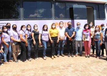 Ônibus Lilás do Governo do Estado através da coordenadoria de mulheres esteve na comunidade Ema em José de Freitas