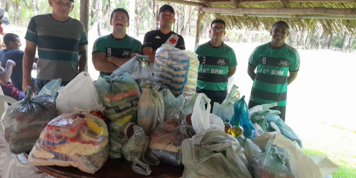 16ª Batalhão de polícia militar realiza quadrangular de futebol beneficente na cidade de José de Freitas
