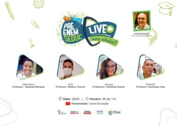 Disponível material didático para 7ª edição do Pré-Enem Live deste domingo (29)
