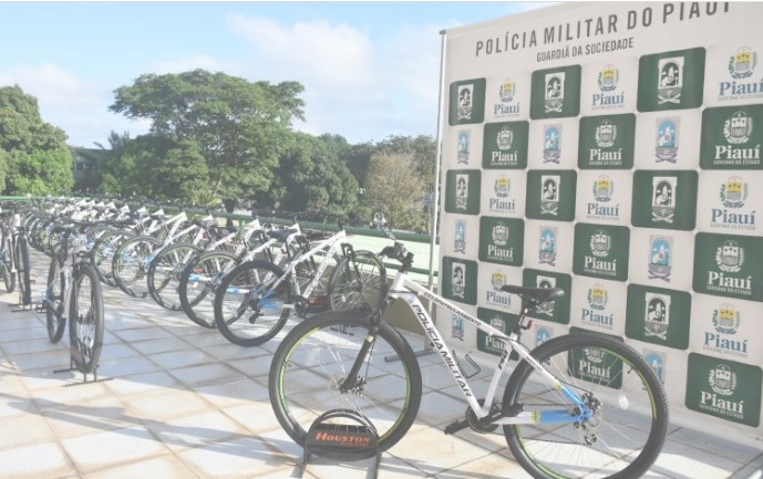 PM do Piauí recebe 45 bicicletas para reforçar policiamento comunitário