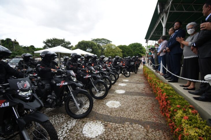 Governo entrega motos para reforço nas ações de segurança