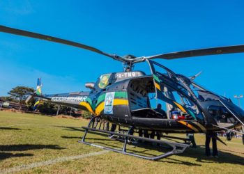 Polícia Militar do Piauí recebe novo helicóptero para reforço na segurança; veja fotos