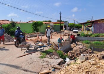 Prefeitura de José de Freitas retoma os trabalho da  reforma do bueiro localizado ao lado do mercado central