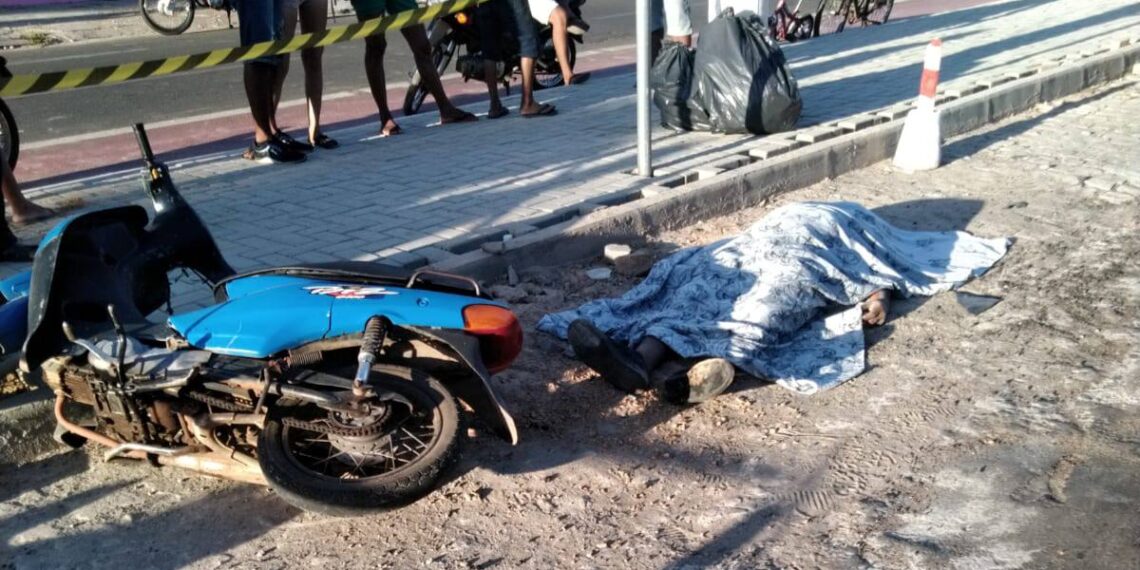 Vigilante morre ao colidir moto em entulho de obras na cidade de Campo Maior