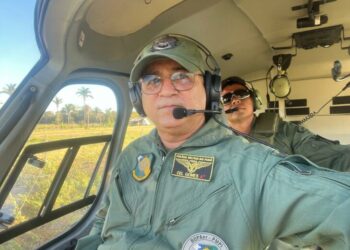 Polícia Militar envia helicóptero ao sul do Piauí para dar apoio no combate a incêndios