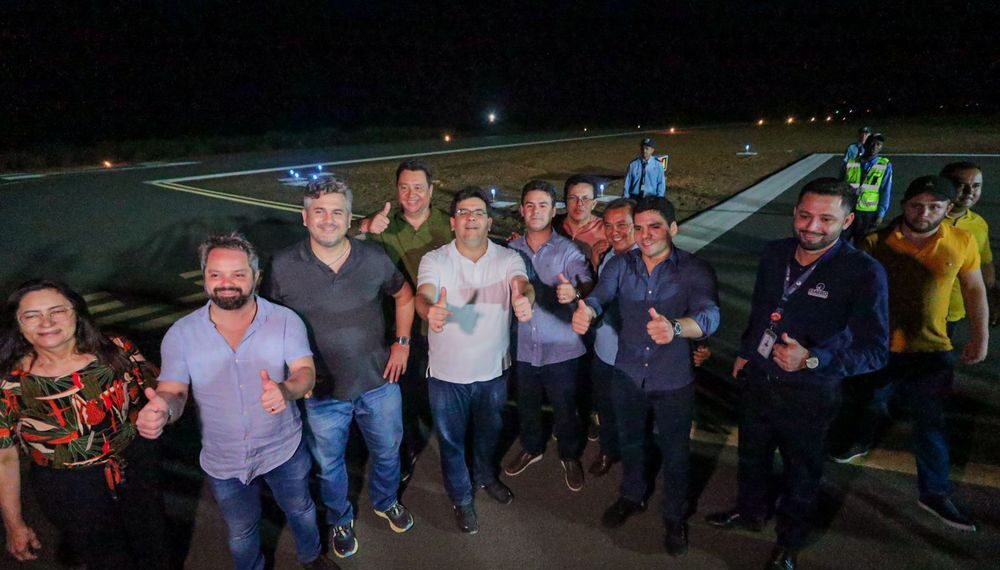 Rafael Fonteles inaugura primeiro voo noturno no aeroporto de Picos