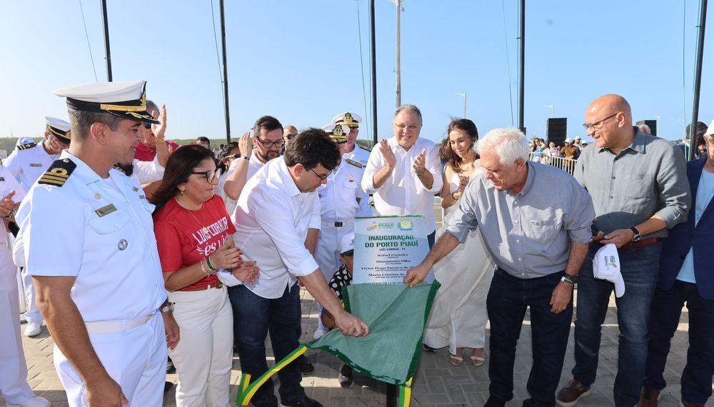 Rafael Fonteles inaugura o Porto Piauí, obra que pode dobrar o PIB do estado