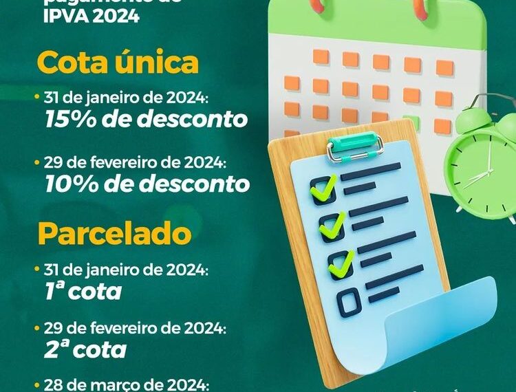 Pagamento do IPVA pode ser feito via Pix pelo Gov.pi Cidadão