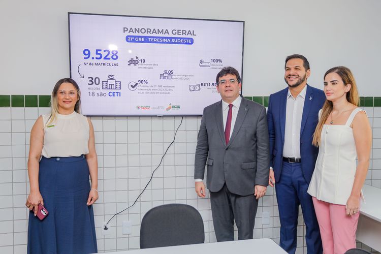 Rafael Fonteles inaugura reforma da 21ª Gerência de Educação de Teresina e destaca resultados no Ideb