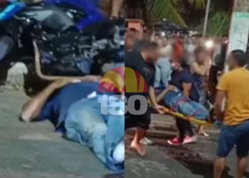 Motociclistas ficam feridos após colisão em cruzamento no interior do Piauí