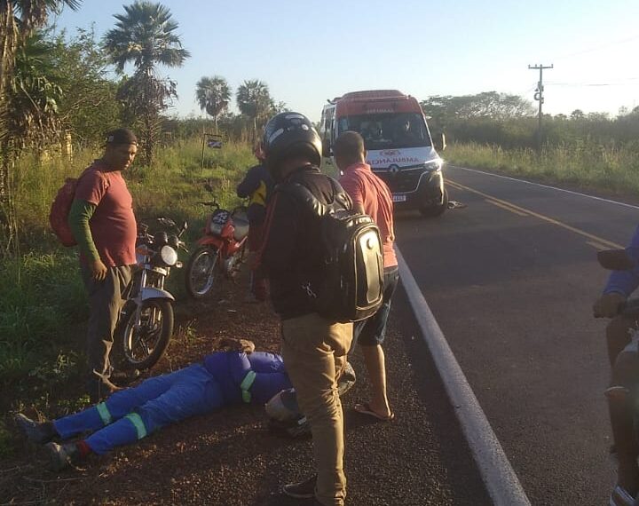 Homem tem fratura na perna após colidir com animal na PI-113 em José de Freitas