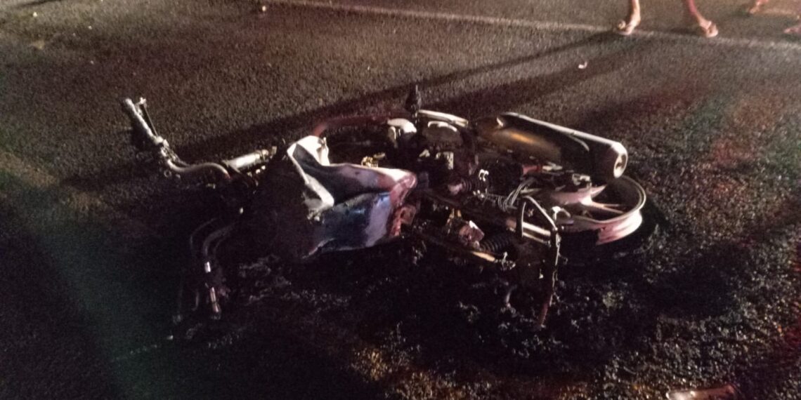 Colisão entre moto e caçamba deixa uma vítima fatal em José de Freitas