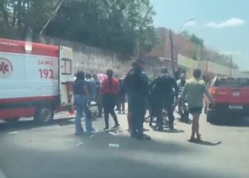 mototaxista sofre grave acidente no centro de José de Freitas Piauí