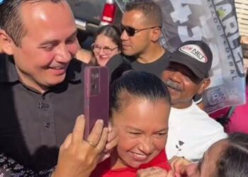 Segurança do candidato a deputado federal Charles Pessoa e atingido acidentalmente por disparo de arma de fogo em Barras-Pi